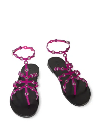 Pucci Emilio Flat Sandals In Rosa