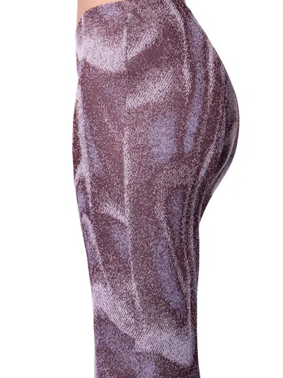 Maccapani Lurex-jacquard Trousers In Violett
