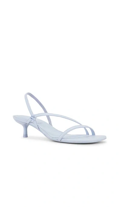 Simkhai Cedonia  Logo Stud Strappy Kitten Heel Sandal In Periwinkle Sky