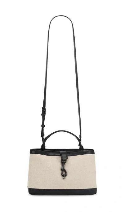 Rebecca Minkoff Megan Surplus Top Handle Bag In 原色&黑色