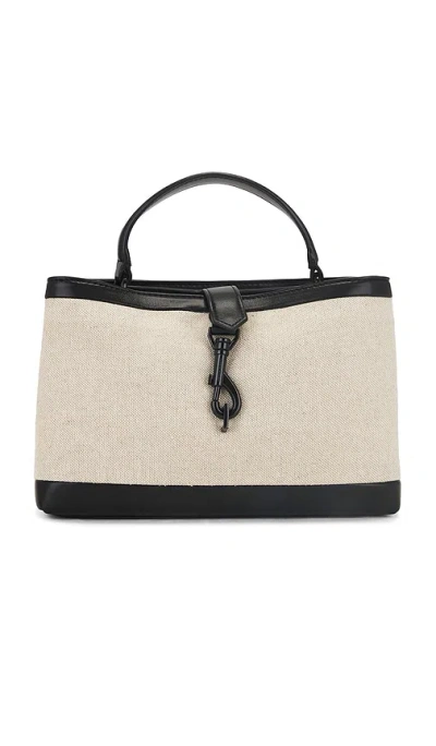 Rebecca Minkoff Megan Surplus Top Handle Bag In 原色&黑色