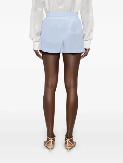 P.a.r.o.s.h Silk Shorts In Blue