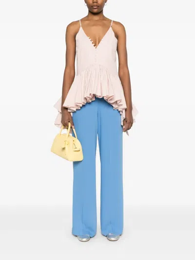 P.a.r.o.s.h Tailored Trousers In Blue