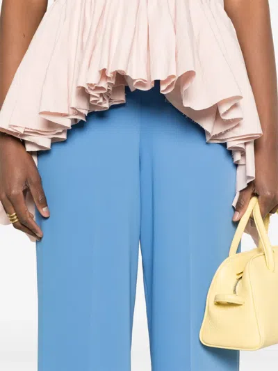 P.a.r.o.s.h Tailored Trousers In Blue