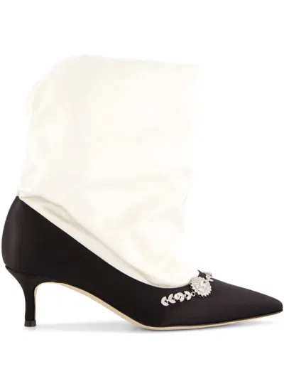 Manolo Blahnik Woman Black&white Pumps In Black