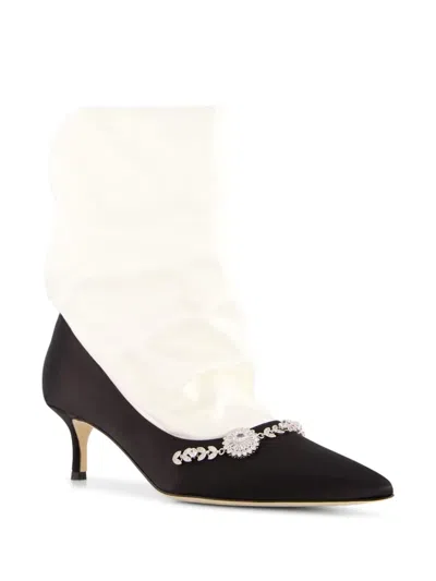 Manolo Blahnik Woman Black&white Pumps In Black