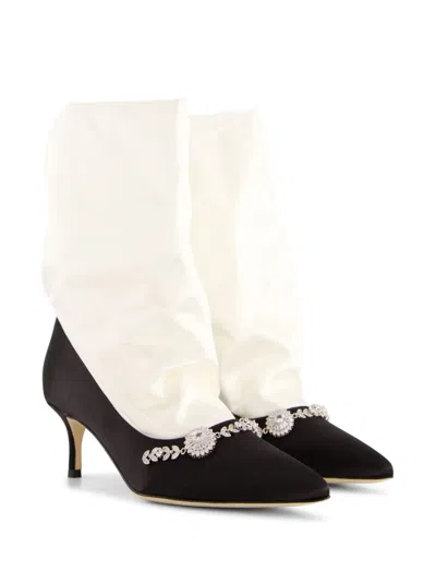 Manolo Blahnik Woman Black&white Pumps In Black