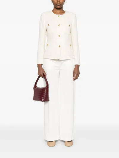 P.a.r.o.s.h Tailored Trousers In White