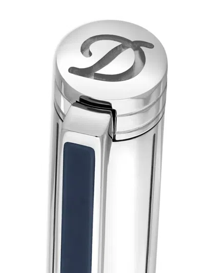 St Dupont Palladium Lacquer Classique Ballpoint Pen In Silver