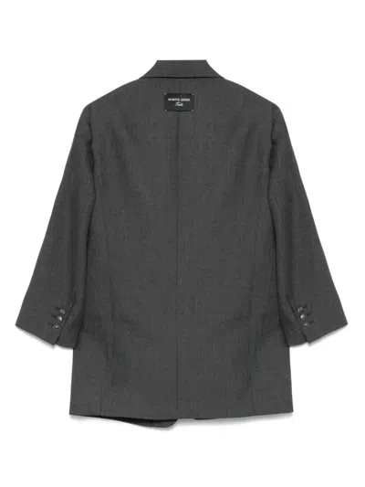 Marine Serre Tailored Blazer In Grey