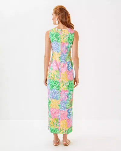 Lilly Pulitzer Sarabeth Maxi Shift Dress In Multi Bright Delight Patch In Multi Bright Delight Patch