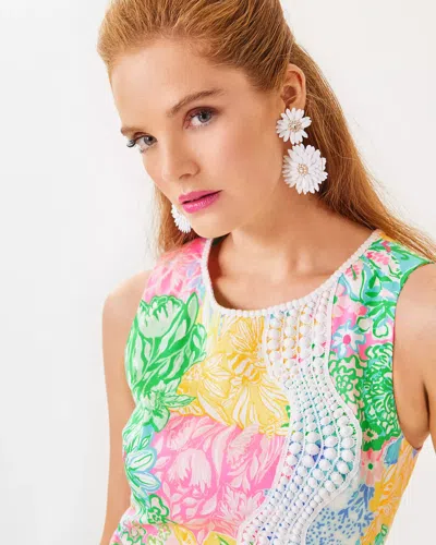 Lilly Pulitzer Sarabeth Maxi Shift Dress In Multi Bright Delight Patch In Multi Bright Delight Patch