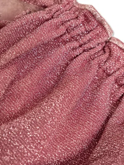 Oseree Ruffled Bikini Bottom In Pink