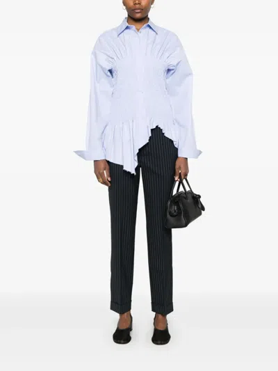 P.a.r.o.s.h Striped Trousers In Blue