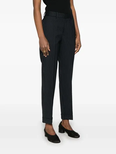 P.a.r.o.s.h Striped Trousers In Blue