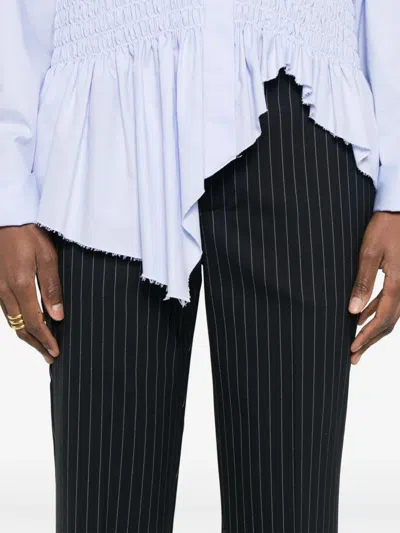 P.a.r.o.s.h Striped Trousers In Blue