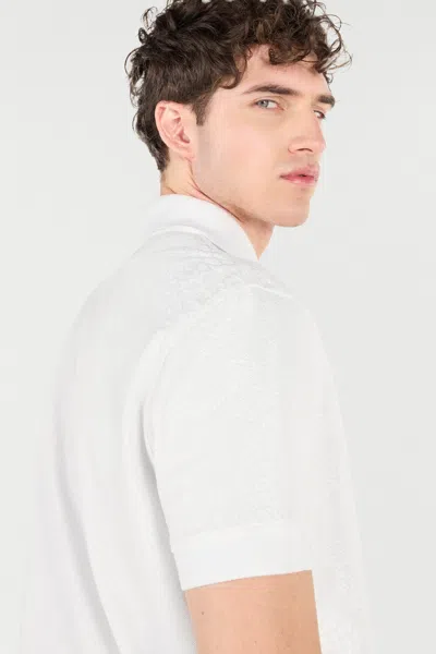 Roberto Cavalli Poloshirt Mit Python-print In Ivory