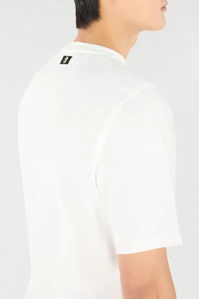 Roberto Cavalli T-shirt With Logo And Mini Studs In White