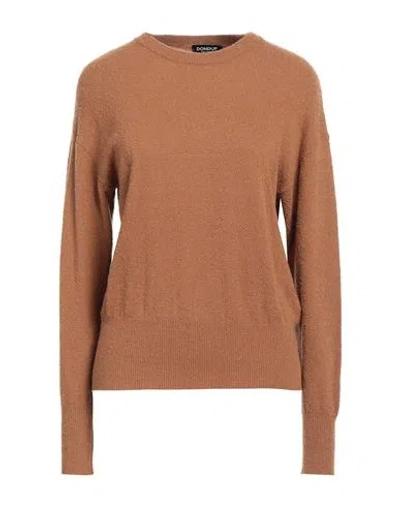 Dondup Woman Sweater Camel Size 6 Wool, Polyamide, Cashmere In Beige