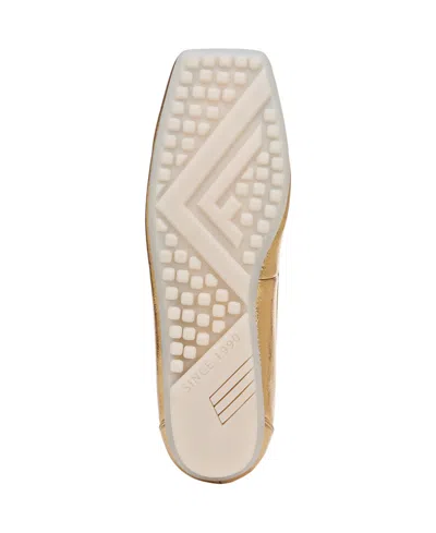 Franco Sarto Women's Imara Square Toe Ballerina Flats In Gold Faux Leather