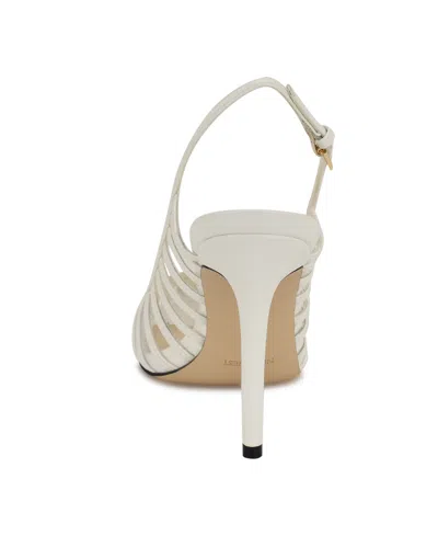 Nine West Women's Filane Stiletto Heel Pointy Toe Dress Pumps In White