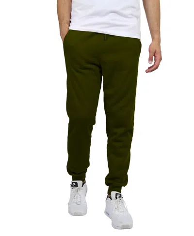 Blue Ice Men's Fleece-lined Jogger Sweatpants In Olive