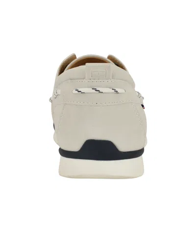 Tommy Hilfiger Men's Sator Modernized Boat Shoe In White