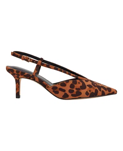 Marc Fisher Women's Avila Slingback Kitten Heel Pumps In Leopard