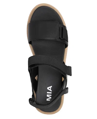 Mia Women's Jony Platform Round Toe Sandals In Black