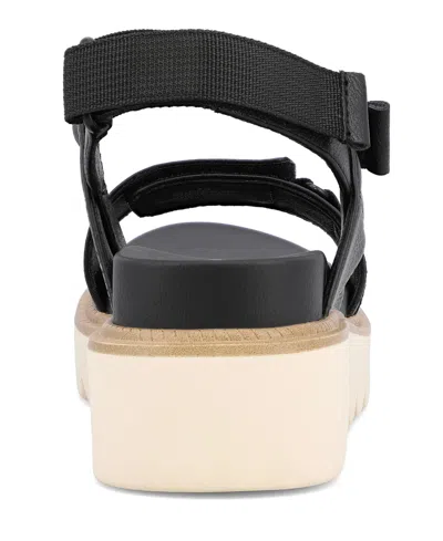 Mia Women's Jony Platform Round Toe Sandals In Black