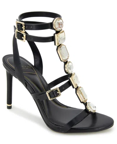 Kenneth Cole New York Women's Lilath Almond Toe Dress Sandals In Black
