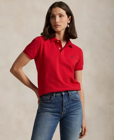 Polo Ralph Lauren Solid Piqué Polo In Red