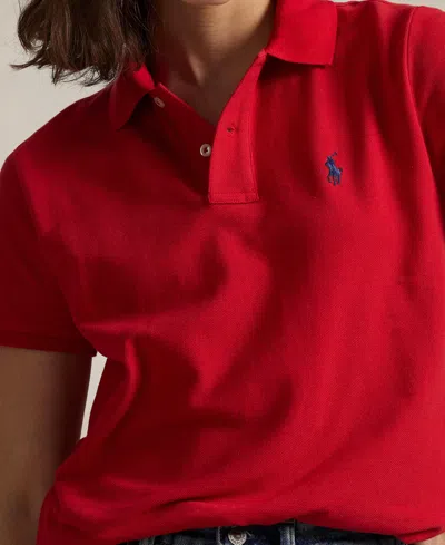 Polo Ralph Lauren Solid Piqué Polo In Red