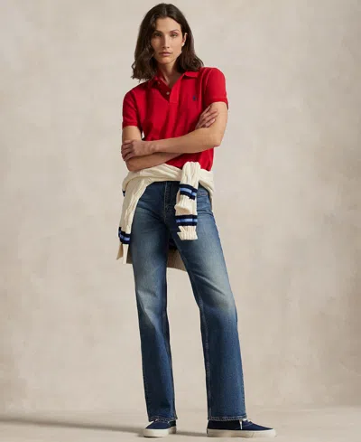 Polo Ralph Lauren Solid Piqué Polo In Red