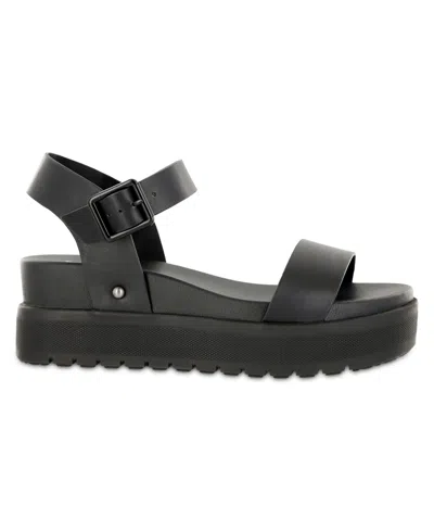 Mia Women's Kayci Platform Round Toe Sandals In Black