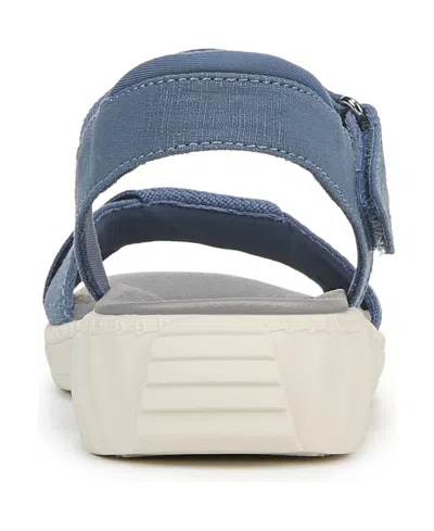 Bzees Lifestride Lane Sandal In Elemental Blue Stretch Denim Fabric