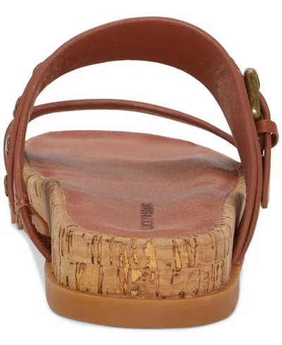 Lucky Brand Women's Dineesa Double Band Slip-on Footbed Sandals In Conger Leather