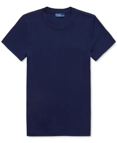 Polo Ralph Lauren Ralph Lauren Slim Fit Cotton Tee In Newport Navy