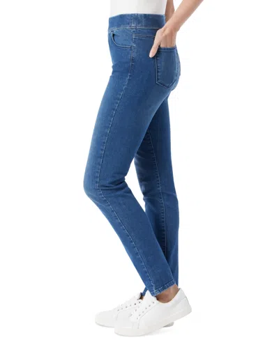 Gloria Vanderbilt Womens Stretch Denim Straight Leg Jeans In Felton