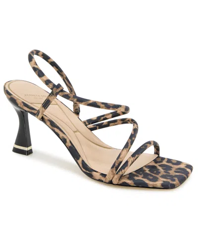 Kenneth Cole New York Women's Dreama Square Toe Dress Sandals In Leopard