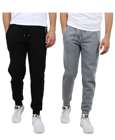 Blue Ice Men's 2-pack Fleece-lined Jogger Sweatpants In Multi