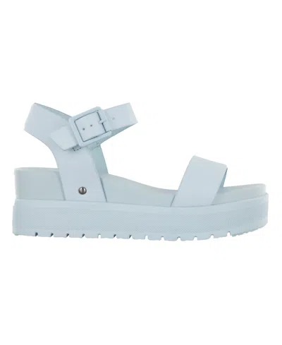 Mia Women's Kayci Platform Round Toe Sandals In Blue