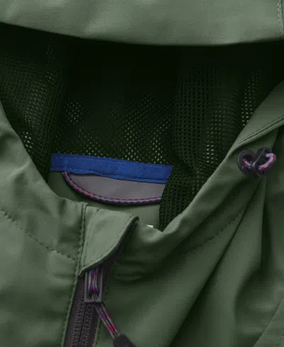 Hawke & Co. Men's All-season Lightweight Stretch Hooded Rain Jacket In Black