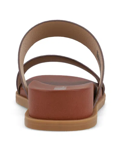 Mia Women's Yelena Wedge Slide Sandals In Beige Multi