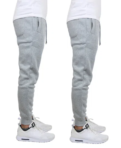 Blue Ice Men's Fleece-lined Jogger Sweatpants In Heather Gray