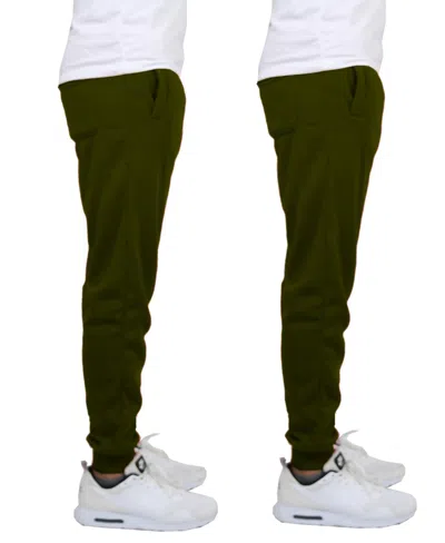 Blue Ice Men's Fleece-lined Jogger Sweatpants In Olive