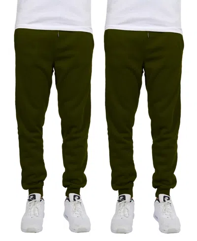 Blue Ice Men's Fleece-lined Jogger Sweatpants In Olive