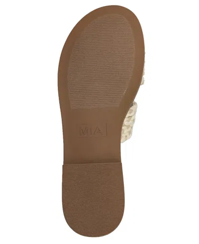 Mia Women's Poet Round Toe Flat Sandals In Neutral