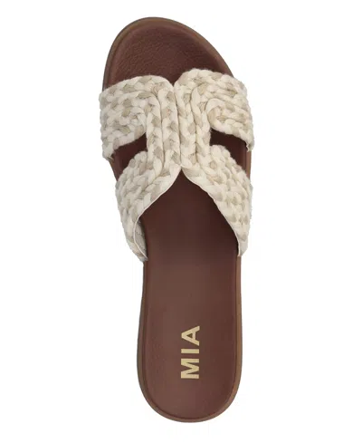 Mia Women's Poet Round Toe Flat Sandals In Neutral
