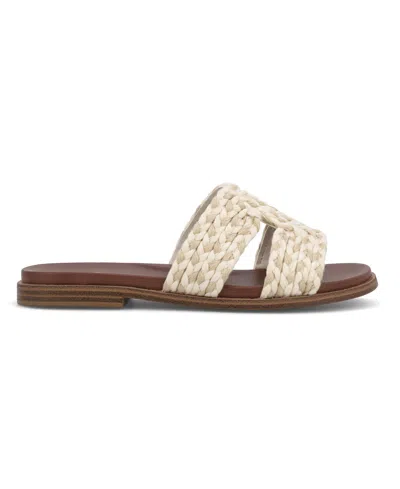 Mia Women's Poet Round Toe Flat Sandals In Neutral